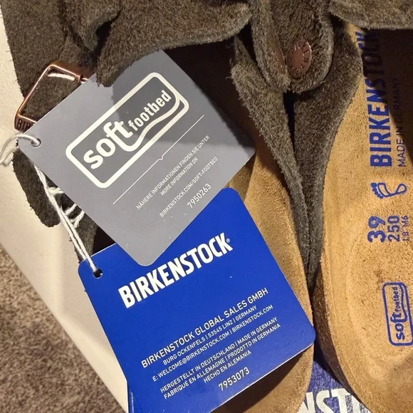 Birkenstock Boston Soft Footbed Suede Mocha - Picture 3 of 4